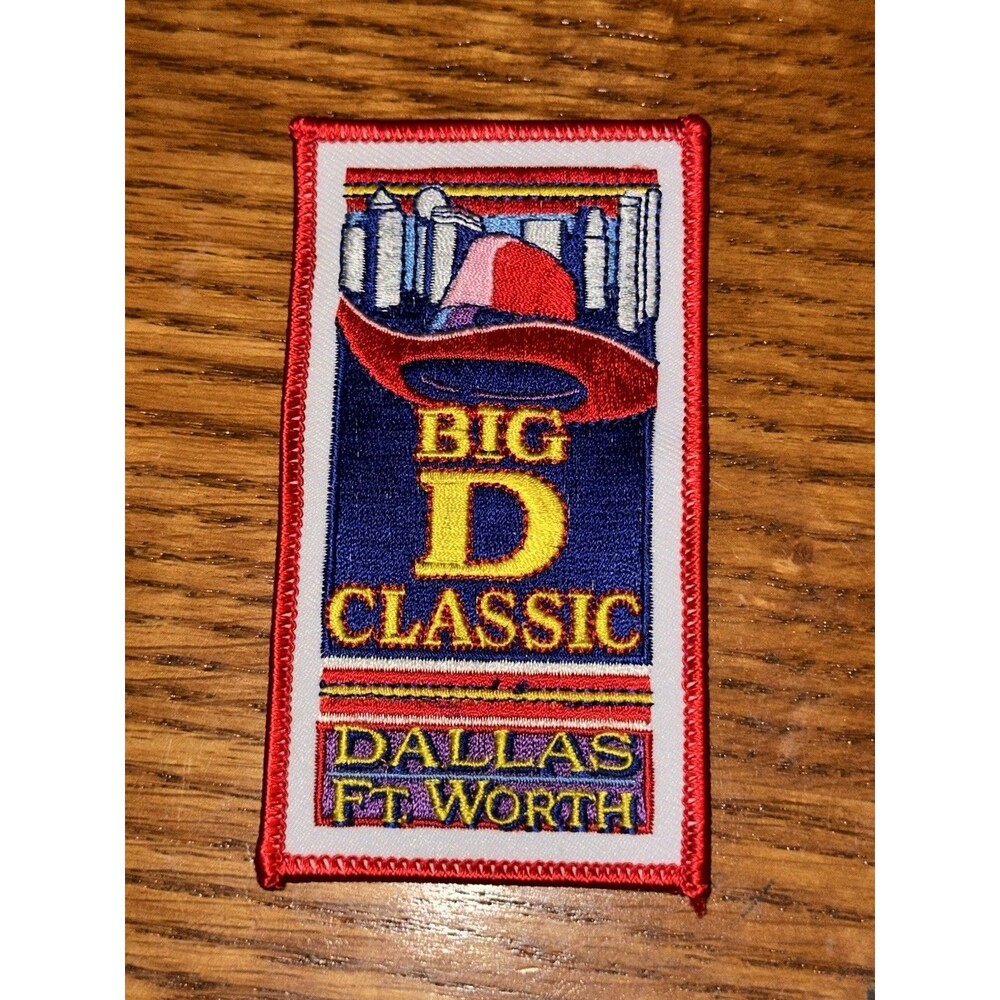 Vintage Dallas Ft. Worth Big D Classics Riding Souvenir Patch Rare